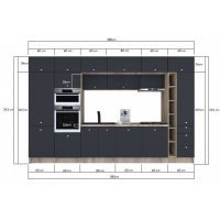 Bucatarie ZONE 380 FRONT PAL K002 / decor 0164
